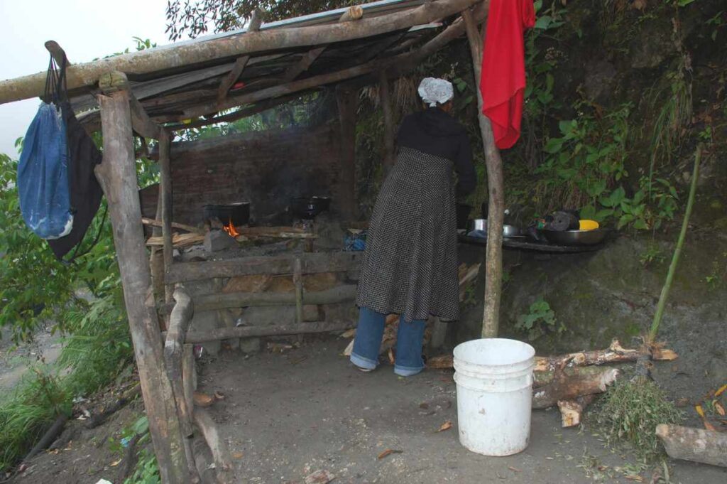 Food for miners. Larimar mines in Bahoruco. Barahona. Dominican Republic