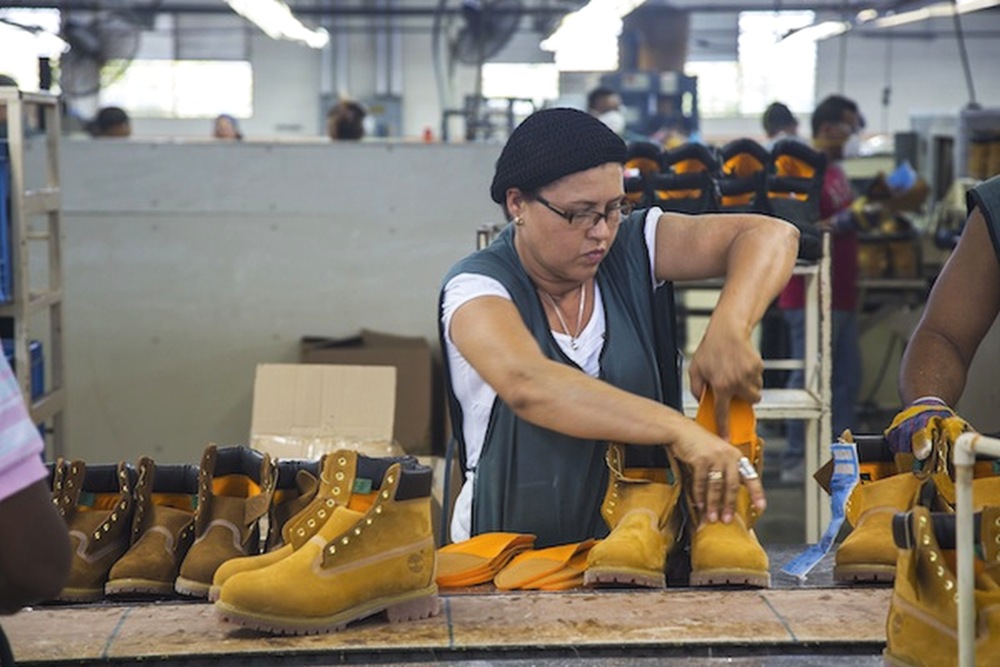 Фабрика Timberland в Доминиканской Республике.